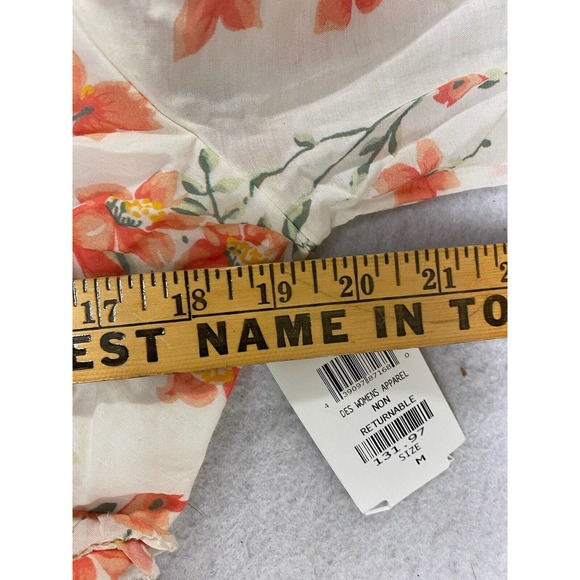 NWT LOVE SAM Anthropologie Womens Spring Foliage Handkerchief Hem Dress Medium - Picture 8 of 8